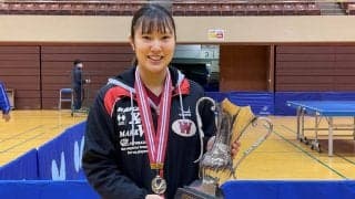 早稲田大・笹尾が3年ぶり2度目のV　関西から2選手がベスト4入り＜卓球・全日学選抜女子＞