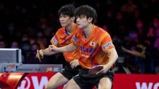 宇田/戸上ペア、決勝進出ならず　韓国ペアの猛攻に屈する＜世界卓球2021＞