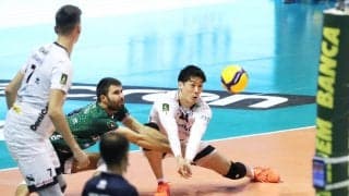 ミラノの石川祐希　苦戦するもフルセット勝利