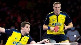 スウェーデンのカールソン/ファルク、男子複V　中国ペア2組下し世界一＜世界卓球2021＞