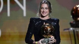 女子バロンドールはバルサMFアレクシア・プテジャスが初受賞！ 女子CL制覇に貢献「ほんの始まりにすぎない」