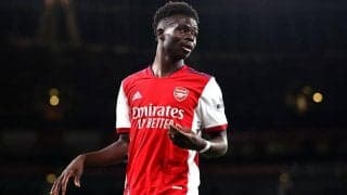 負傷交代のアーセナルFWサカ、重傷にあらず？