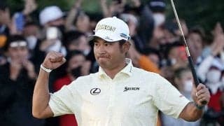 松山英樹を襲った超珍事　消えた球、まさかの発見場所に米爆笑「これ凄い」「魔法だ！」【名珍場面2021】