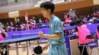 筑波大4年・熊本竜己、男子シングルス1位通過＜卓球・全日本宮崎県予選＞