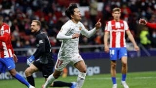 日本代表・久保建英、超ロングカウンターからの「左足ピンポイント股抜き弾」で昨季王者アトレティコ相手に「逆転勝利ゴール」！直後の「大コケ」に駆け寄った「盟友」