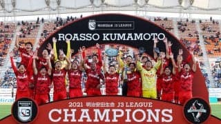 逆転でJ3優勝の熊本に村井満チェアマンが祝福メッセージ「今年のクラブスローガン「闘え!」を体現したチームだと思います」
