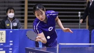 1、2年生は初のリーグ戦　女子一部は中央大が全勝キープ＜卓球・関東学生秋季リーグ＞
