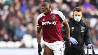 ウェストハム、ズマのハムストリング負傷を報告 離脱期間は数カ月とも