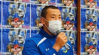 【アメリカンフットボール部】立命大戦前記者会見が行われる