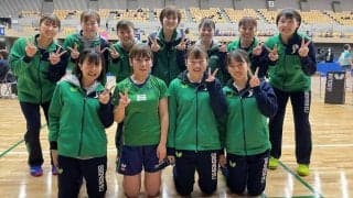 女子1部は専修大が6勝1敗で1位　男女アベック優勝達成＜卓球・関東学生秋季リーグ＞