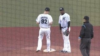 史上初の珍プレー？　ロッテ国吉、“進撃”の1人ゲッツーに拍手喝采「いい判断」