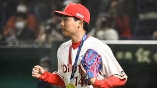 都市対抗野球決勝で広島・栗林良吏が始球式「力みも出ちゃって」高めのボールに