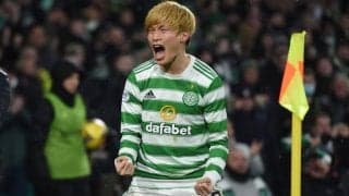 日本代表・古橋亨梧の「超絶トラップからの完璧ゴール」がヨーロッパリーグベストゴール候補に！ハンガリー王者相手に決めたEL初ゴールへの評価