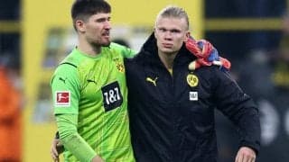 3試合ぶり勝利のドルトムント、守護神は2Gのハーランド称賛「彼が僕らのためにプレーしてくれて本当に嬉しい」