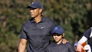 「スイングが若い時のタイガーそっくり」　ウッズ12歳愛息のベタピンショットに米感嘆