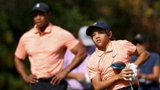 ウッズ12歳愛息、すでに大物感　元世界1位への“挑発シーン”が話題「かっこよすぎ」