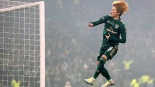 「逆にオフサイドに見える」絶妙な裏への抜け出しからゴールを奪う古橋亨悟にファンも驚き「ギリギリなライン攻めてる」