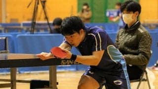 中央大、男子3選手8強入り　関東学生卓球選手権ベスト8決定戦結果
