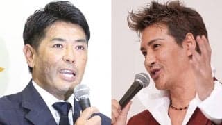 新庄剛志監督が絶叫「今買うべきでしょ！」　稲葉篤紀GMと球団CMで“初共演”