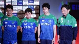 50歳になっても卓球を続けたかった水谷隼　主役を降りた9月9日、集合写真で立った場所