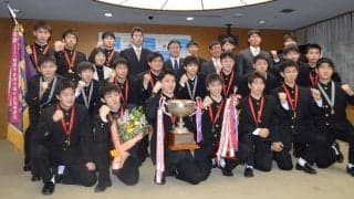 春高バレー　「ベスト１６以上」静岡男子・清水桜が丘、市長に決意