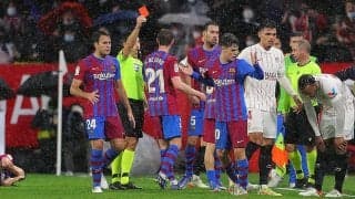 アルバの顔面にボール投げつけ退場のクンデに追加処分なし!　年明けカディス戦のみ出場停止に