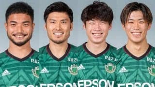 松本がMF安東輝、DF篠原弘次郎、DF下川陽太、DF大野佑哉と契約更新