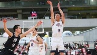 ゾーンプレスを出し惜しみせず、岩下准平が9本の長距離砲を沈めた福岡大学附属大濠、明成を下しウインターカップ決勝進出