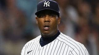 【MLB】ピンクのTシャツが破れそう…　史上最速男の極太二の腕をファン称賛「100点満点」