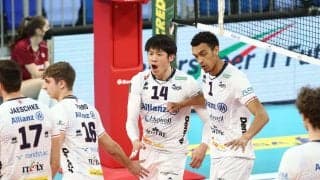 石川祐希のミラノ　2021年最終戦は敗れるも2022年初戦を勝利