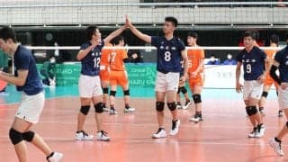 春高バレー　男子の市尼崎がストレート勝ち　玉野光南も２回戦へ