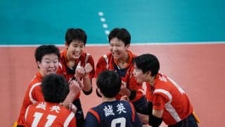 【春高】誠英が女子1回戦で敬愛学園に2-0で勝利し、2回戦へ