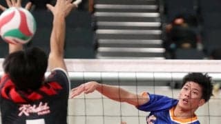 春高バレー　男子１回戦　霞ケ浦（茨城）　らしさ発揮　逆転勝利