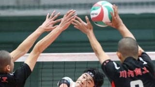 春高バレー　男子１回戦　天理（奈良）　一歩及ばず初戦敗退