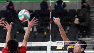 春高バレー　秋田男子代表・雄物川が逆転で１回戦突破