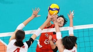 春高バレー　女子１回戦　氷上（兵庫）　粘り及ばず初戦敗退