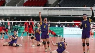 春高バレー　秋田の雄物川が逆転で勝利　東北勢４校が１回戦突破