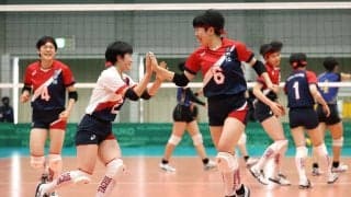 春高バレー　女子１回戦　京都橘（京都）懸命の反撃及ばず