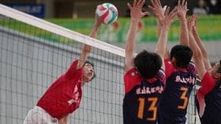 春高バレー　強烈なスパイクで熱戦に終止符　千葉・習志野の藤井海嘉選手