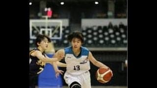 【Jr.ウインターカップ2021-22】SHIKISHIMA♯13野田優菜の迷いなき３Pシュート