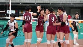 春高バレー　女子総体Ｖの下北沢成徳がストレート勝ち