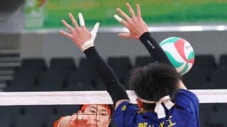 春高バレー　男子・東京学館新潟　高い壁崩せず