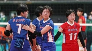 春高バレー　女子３回戦、米沢中央は逆転で敗れる