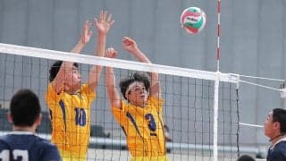 春高バレー　男子３回戦　郡山北工、懸命の反撃及ばず敗退