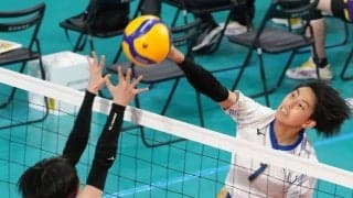 春高バレー　女子準々決勝　金蘭会（大阪）攻守にさえ