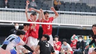 春高バレー　男子３回戦　習志野、驚異的粘りも力尽きる