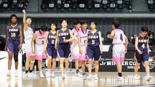 【Jr.ウインターカップ2021-22】女子決勝は10時開始！ 四日市メリノール学院中の連覇か、京都精華学園中のリベンジか!?