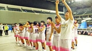 【Jr.ウインターカップ2021-22】四日市メリノール学院中優勝インタビュー、深津「今まで一番楽しい試合にしようと思ってやりました」