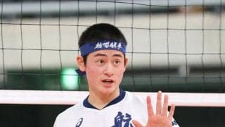 春高バレー　男子準決勝　日本航空（山梨）冷静沈着な司令塔　セッター樋口響