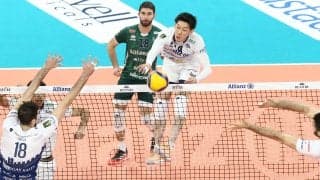 石川祐希のミラノ　前回の対戦で敗れたピアチェンツァにリベンジ